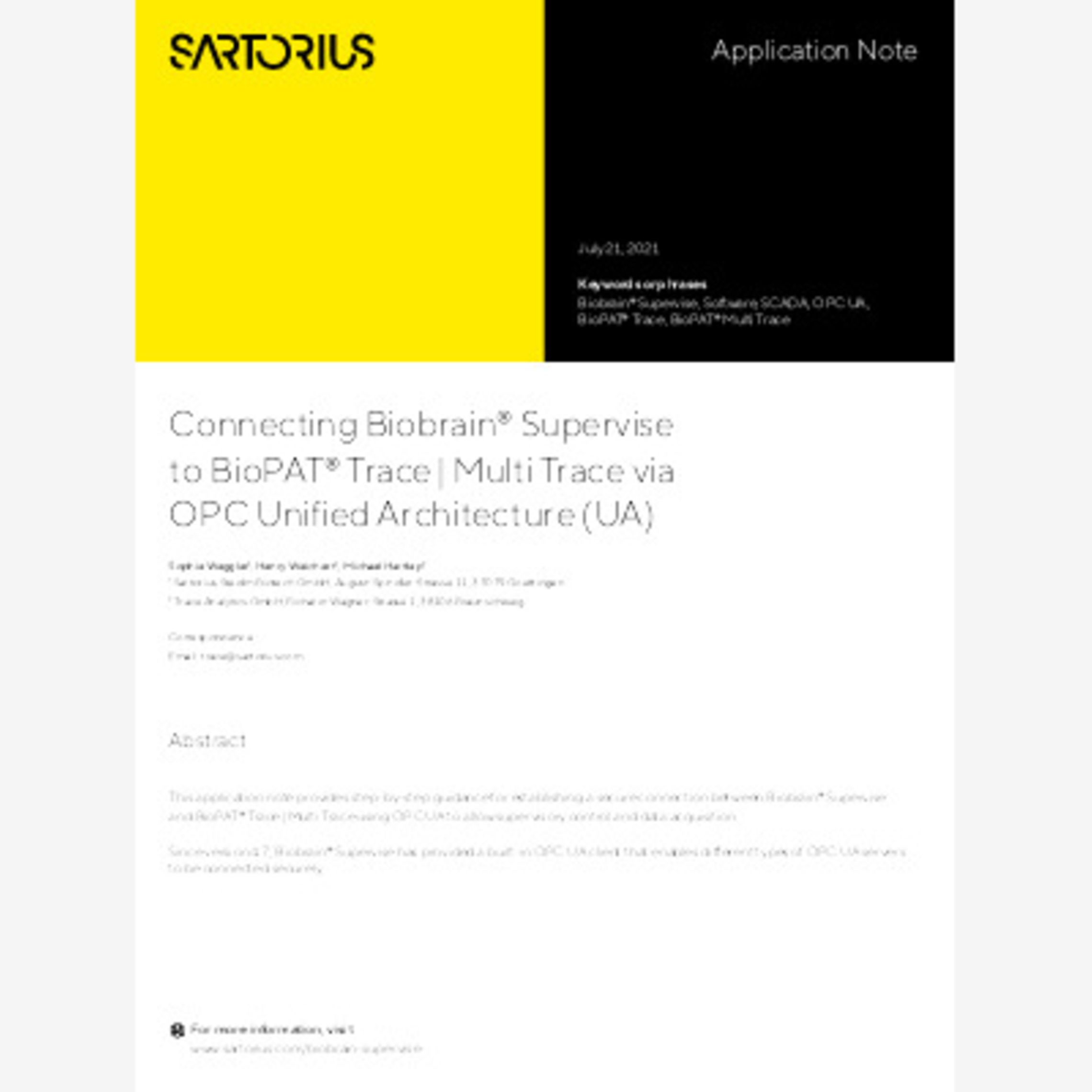 Connecting BioPAT® MFCS 4 to BioPAT® Trace|Multi Trace via OPC Unified ...