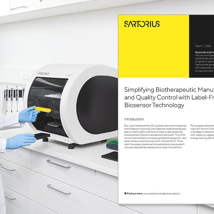 Simplifying Biotherapeutic Manufacturing and Quality Control ...