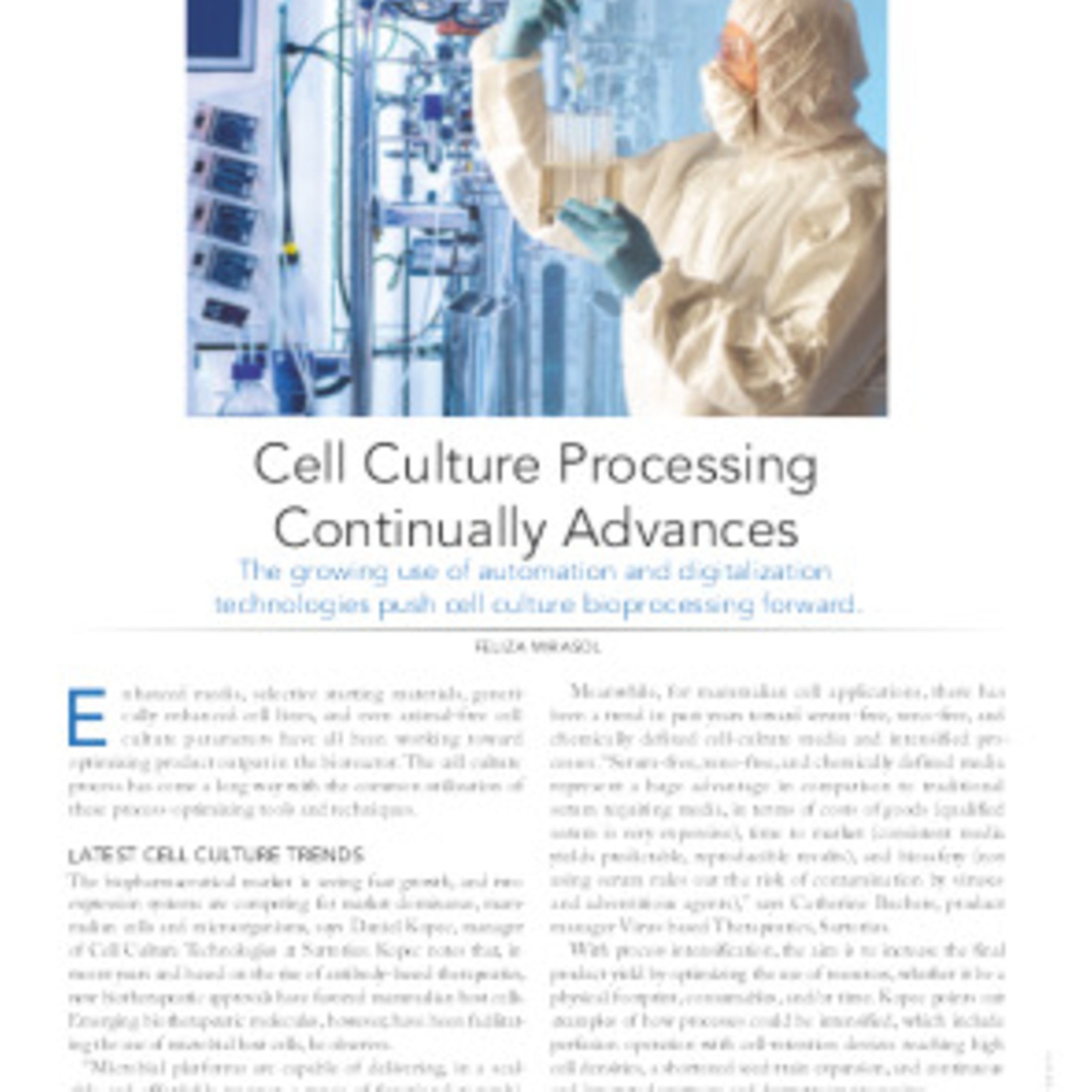 Advancing Bioprocessing With Automation and Digitalization