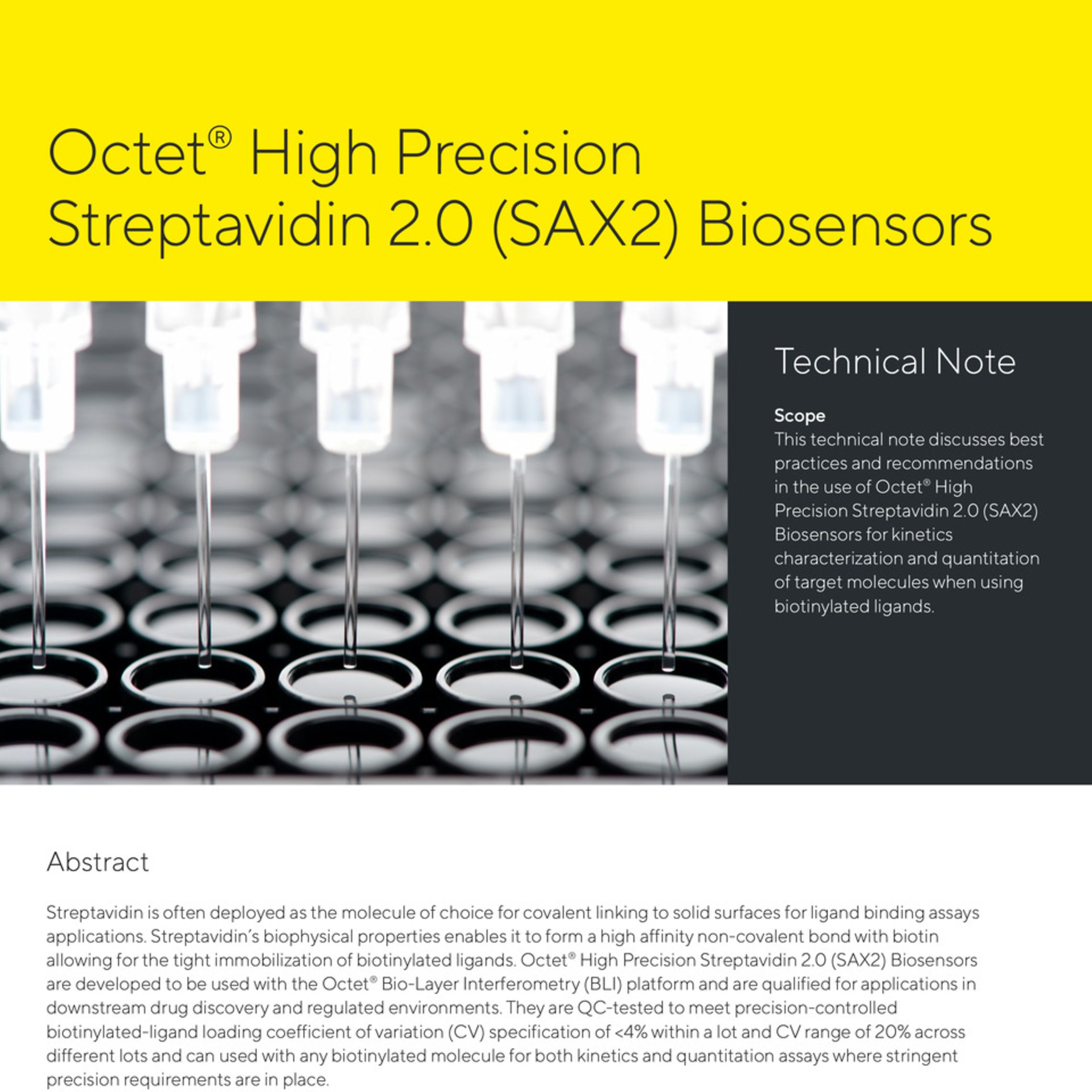 High Precision Streptavidin 2.0 (SAX2) Biosensors