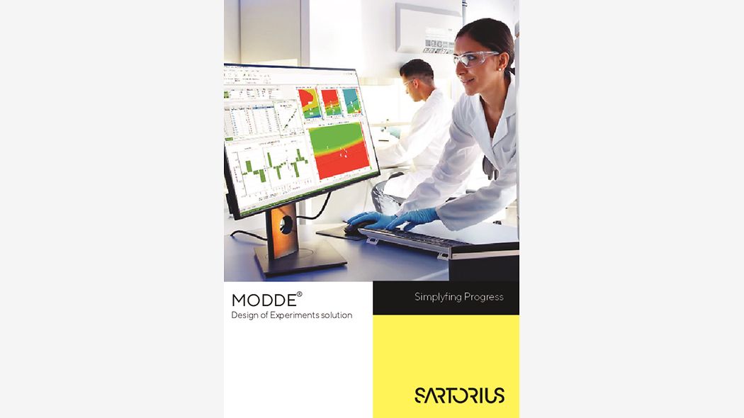 MODDE® Design of Experiments Software Sartorius