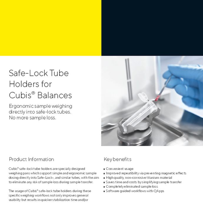 SafeLock Tube Holders Sartorius