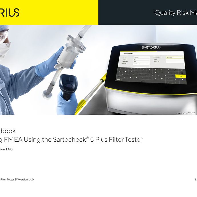 Conducting Fmea Using The Sartocheck 5 Plus Filter Tester