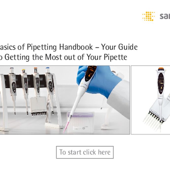 Basics of Pipetting Handbook Your Guide to Getting the Most Out of