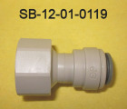 Push-in connector  3/8" x 1/2"